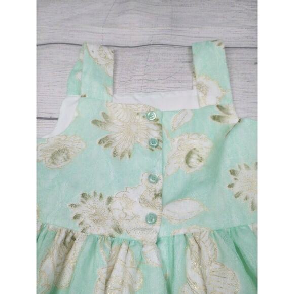 6x Pippa & Julie Mint & Gold Lace Dress - Picture 5 of 7